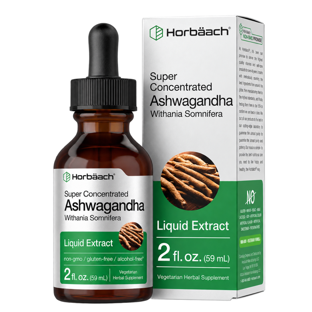 Extracto Líquido de Ashwagandha Super Concentrado - Horbaach – 59 mL