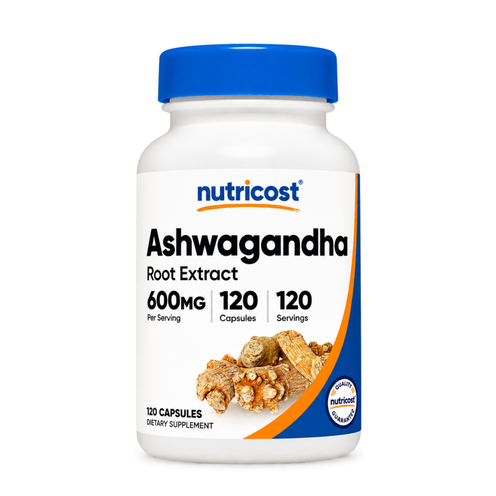 Ashwagandha Root Extract 600 mg  Nutricost   – 120 cápsulas