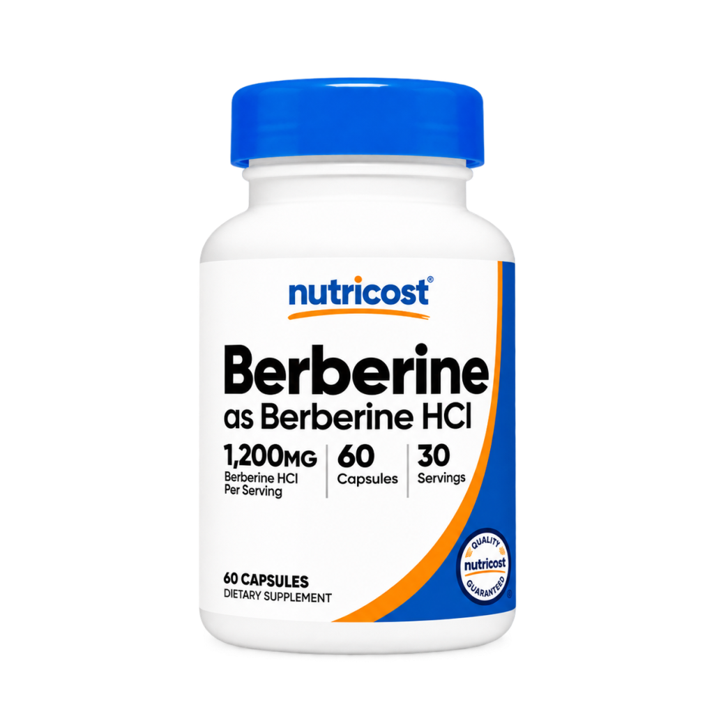 Berberine HCl 1.200 mg- Nutricost  – 60 cápsulas
